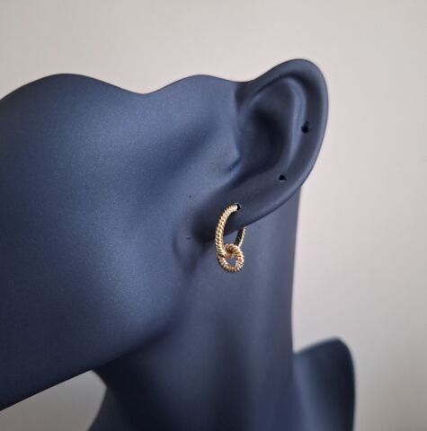 14 AYAR ALTIN RENGİ XUPİNG KÜPE