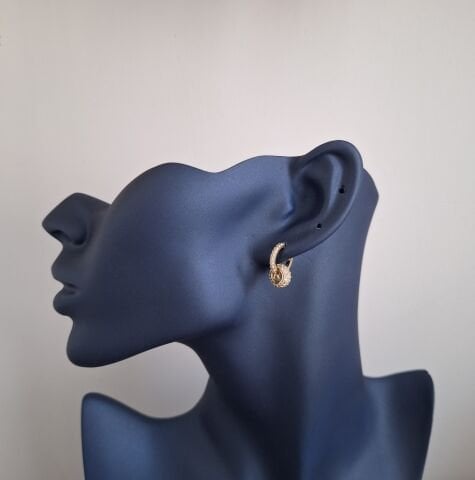 14 AYAR ALTIN RENGİ XUPİNG KÜPE