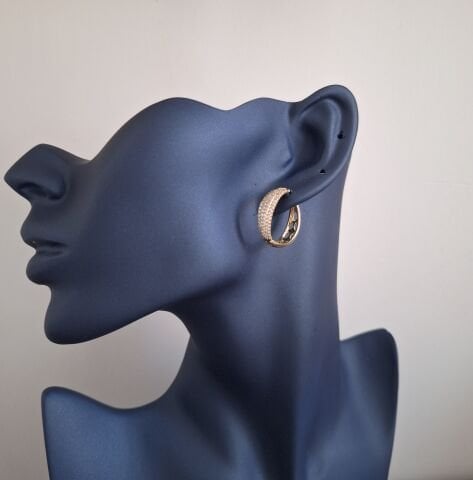 14 AYAR ALTIN RENGİ XUPİNG KÜPE