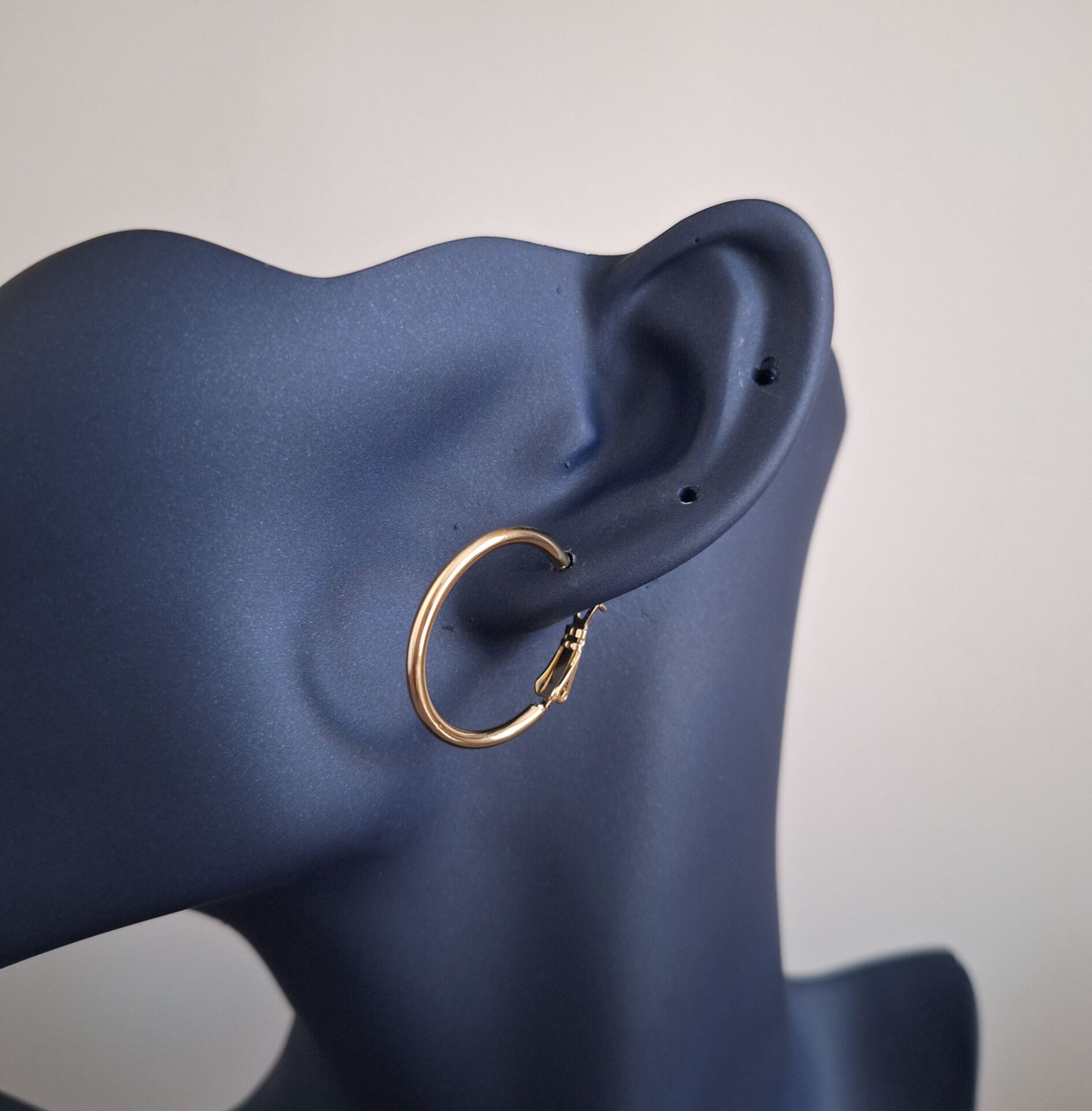 14 AYAR ALTIN RENGİ XUPİNG HALKA KÜPE