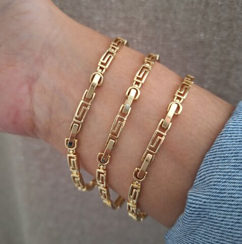 XUPİNG BİLEKLİK 14 AYAR ALTIN RENGİ