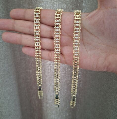 XUPİNG BİLEKLİK 14 AYAR ALTIN RENGİ