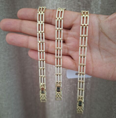 XUPİNG BİLEKLİK 14 AYAR ALTIN RENGİ