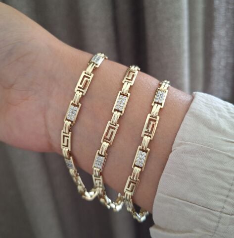 XUPİNG BİLEKLİK 14 AYAR ALTIN RENGİ