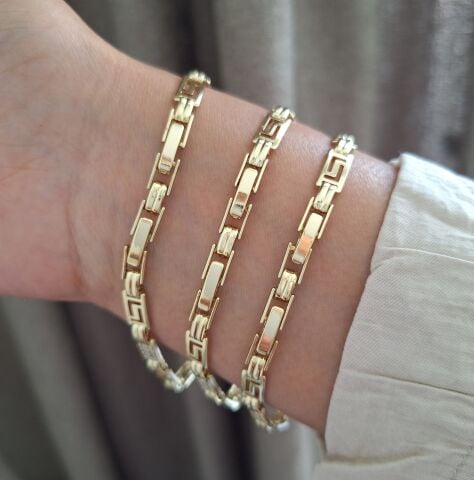 XUPİNG BİLEKLİK 14 AYAR ALTIN RENGİ