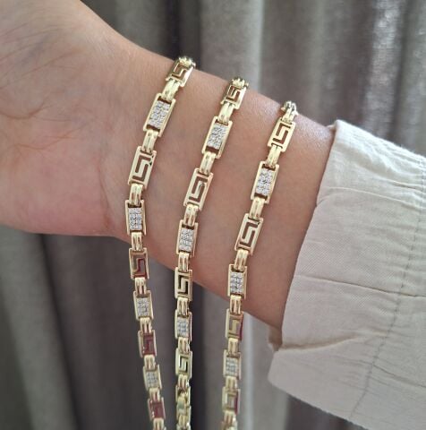 XUPİNG BİLEKLİK 14 AYAR ALTIN RENGİ