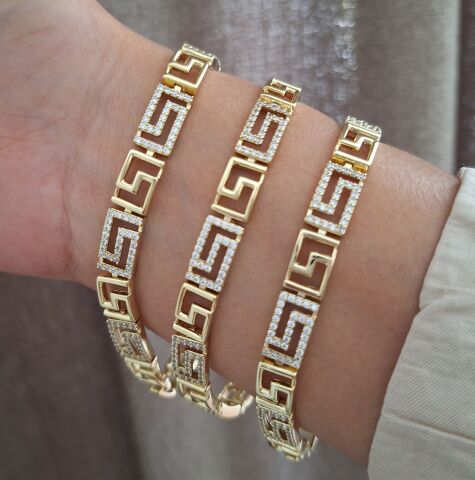 XUPİNG BİLEKLİK 14 AYAR ALTIN RENGİ