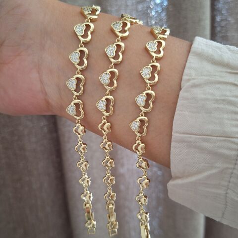 XUPİNG BİLEKLİK 14 AYAR ALTIN RENGİ