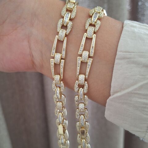 XUPİNG BİLEKLİK 14 AYAR ALTIN RENGİ