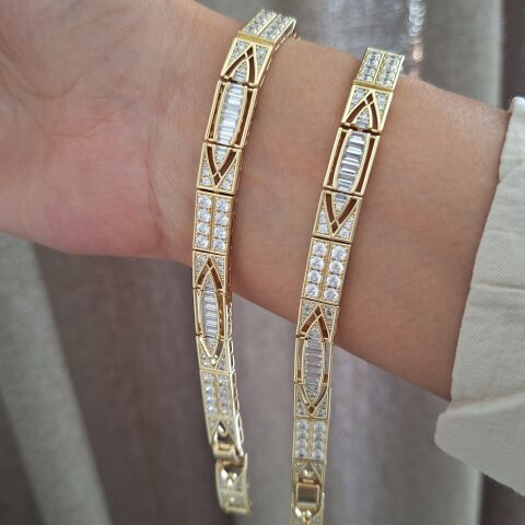 XUPİNG BİLEKLİK 14 AYAR ALTIN RENGİ