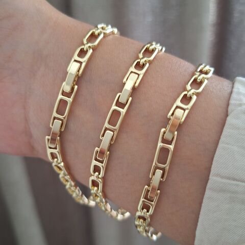 XUPİNG BİLEKLİK 14 AYAR ALTIN RENGİ