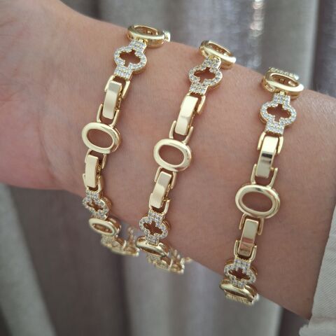 XUPİNG BİLEKLİK 14 AYAR ALTIN RENGİ