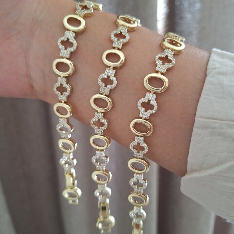 XUPİNG BİLEKLİK 14 AYAR ALTIN RENGİ