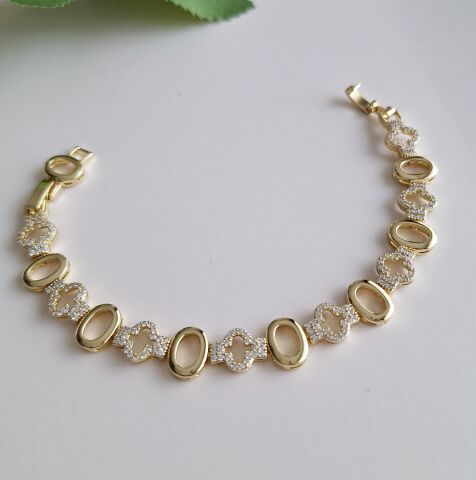 XUPİNG BİLEKLİK 14 AYAR ALTIN RENGİ