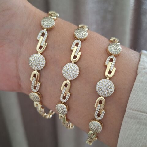 XUPİNG BİLEKLİK 14 AYAR ALTIN RENGİ