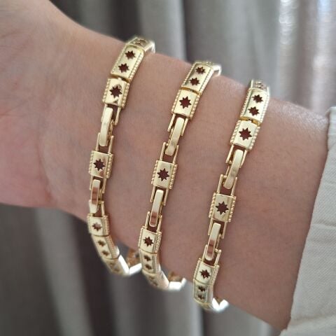 XUPİNG BİLEKLİK 14 AYAR ALTIN RENGİ