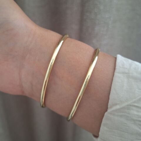 14 AYAR ALTIN RENGİ XUPİNG TAŞLI KELEPÇE