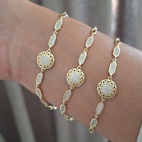 XUPİNG BİLEKLİK 14 AYAR ALTIN RENGİ