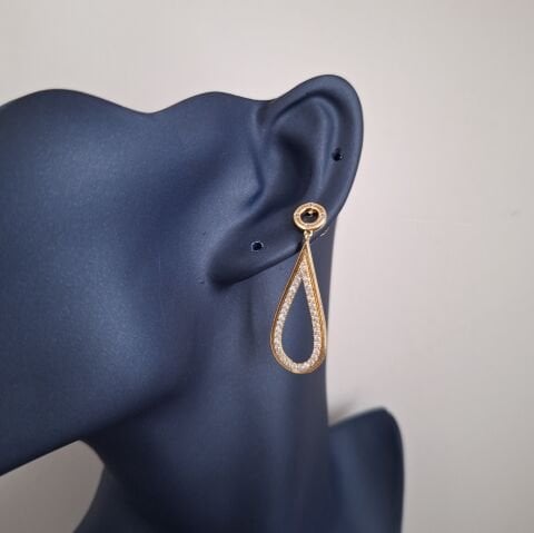 14 AYAR ALTIN RENGİ XUPİNG KÜPE