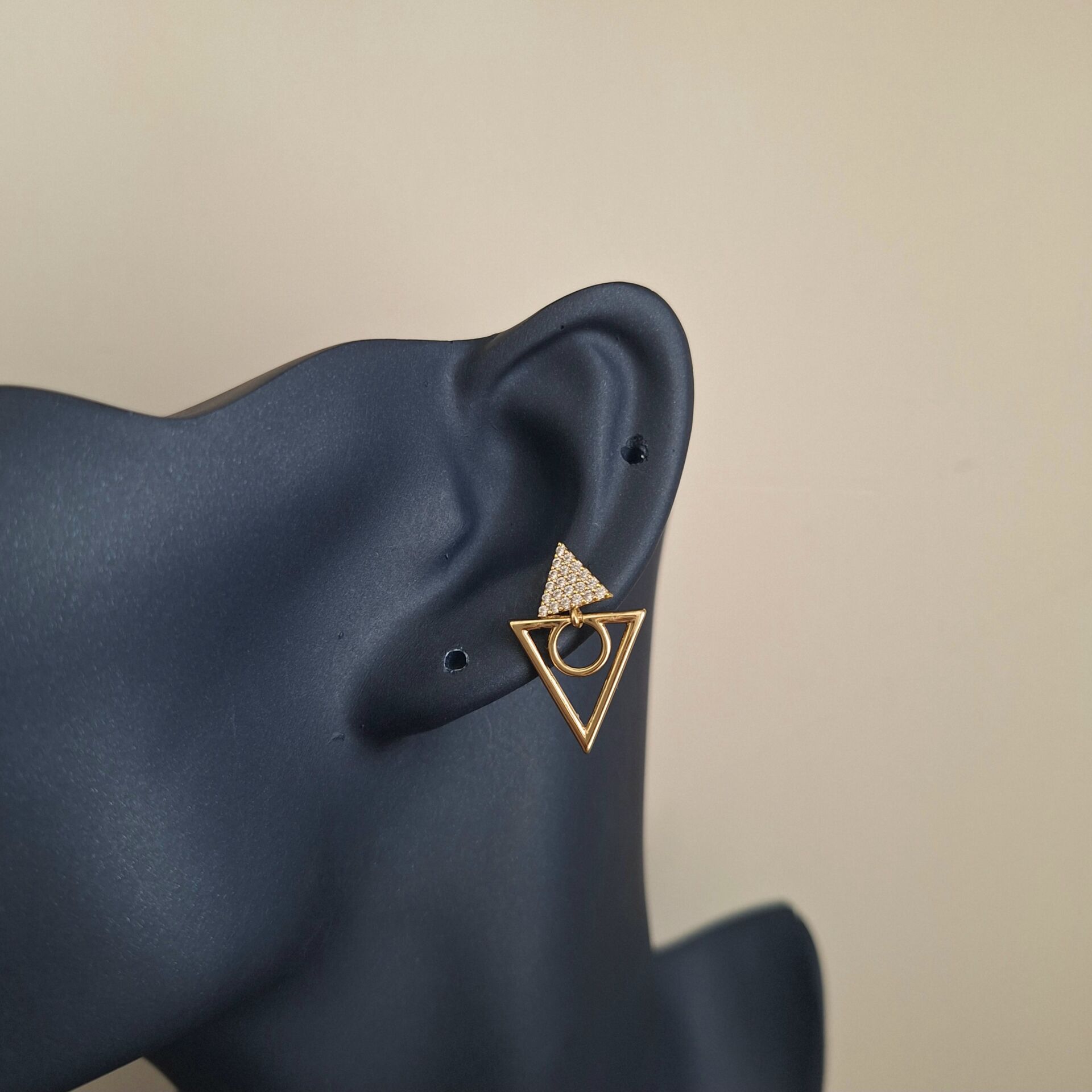 14 AYAR ALTIN RENGİ XUPİNG KÜPE