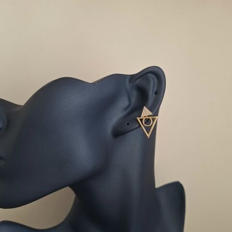 14 AYAR ALTIN RENGİ XUPİNG KÜPE