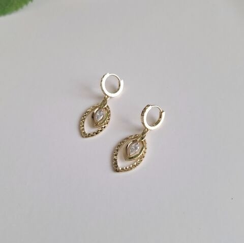 14 AYAR ALTIN RENGİ XUPİNG KÜPE