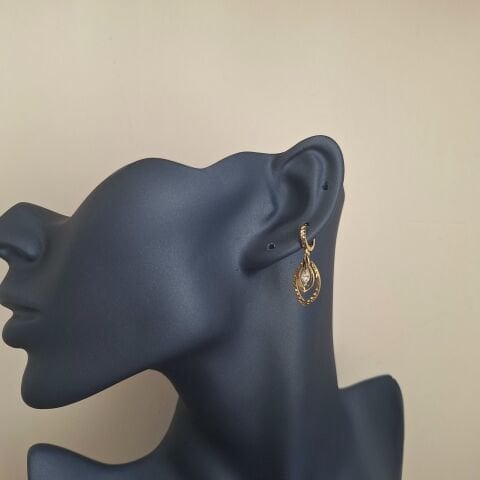 14 AYAR ALTIN RENGİ XUPİNG KÜPE