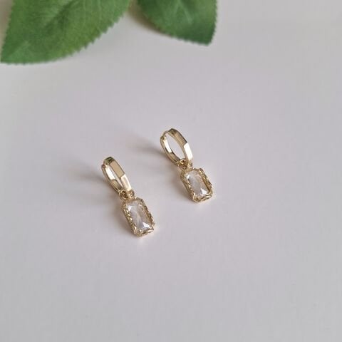 14 AYAR ALTIN RENGİ XUPİNG KÜPE