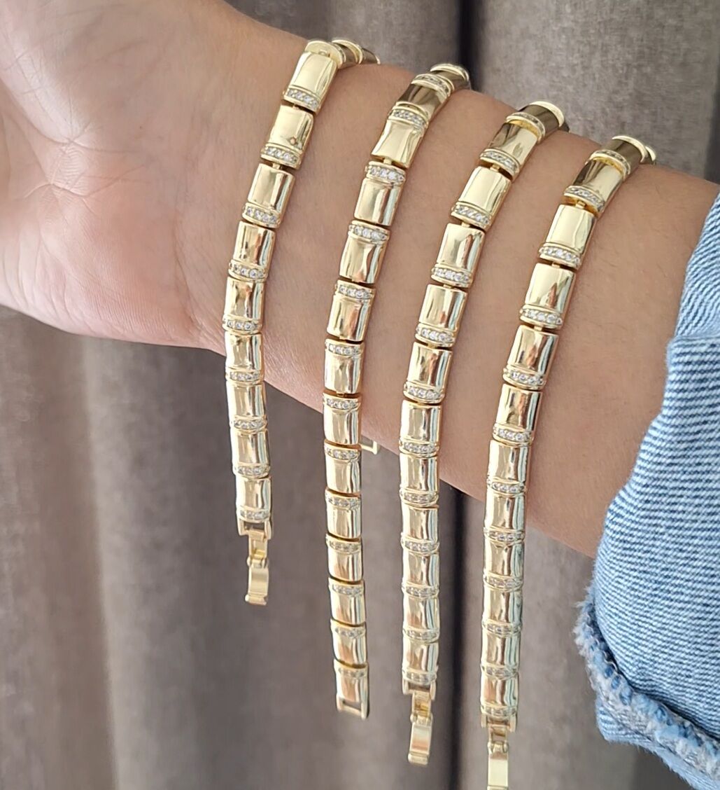 14 AYAR ALTIN RENGİ XUPİNG BİLEKLİK