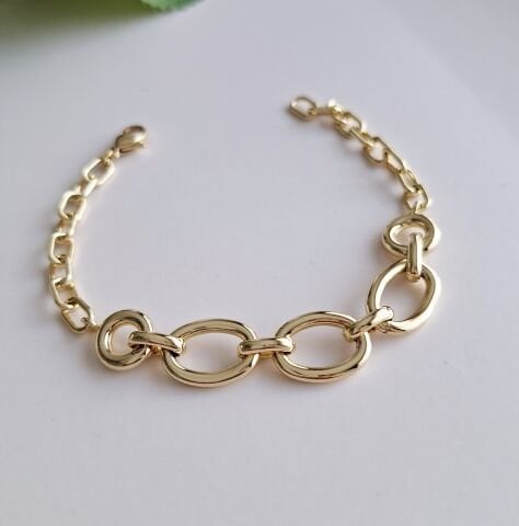 14 AYAR ALTIN RENGİ XUPİNG TAŞSIZ BİLEKLİK