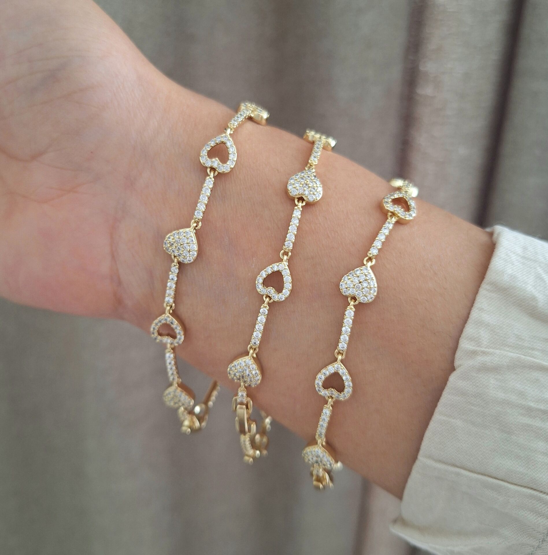 14 AYAR ALTIN RENGİ XUPİNG BİLEKLİK