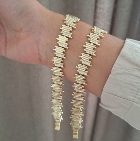 14 AYAR ALTIN RENGİ XUPİNG BİLEKLİK