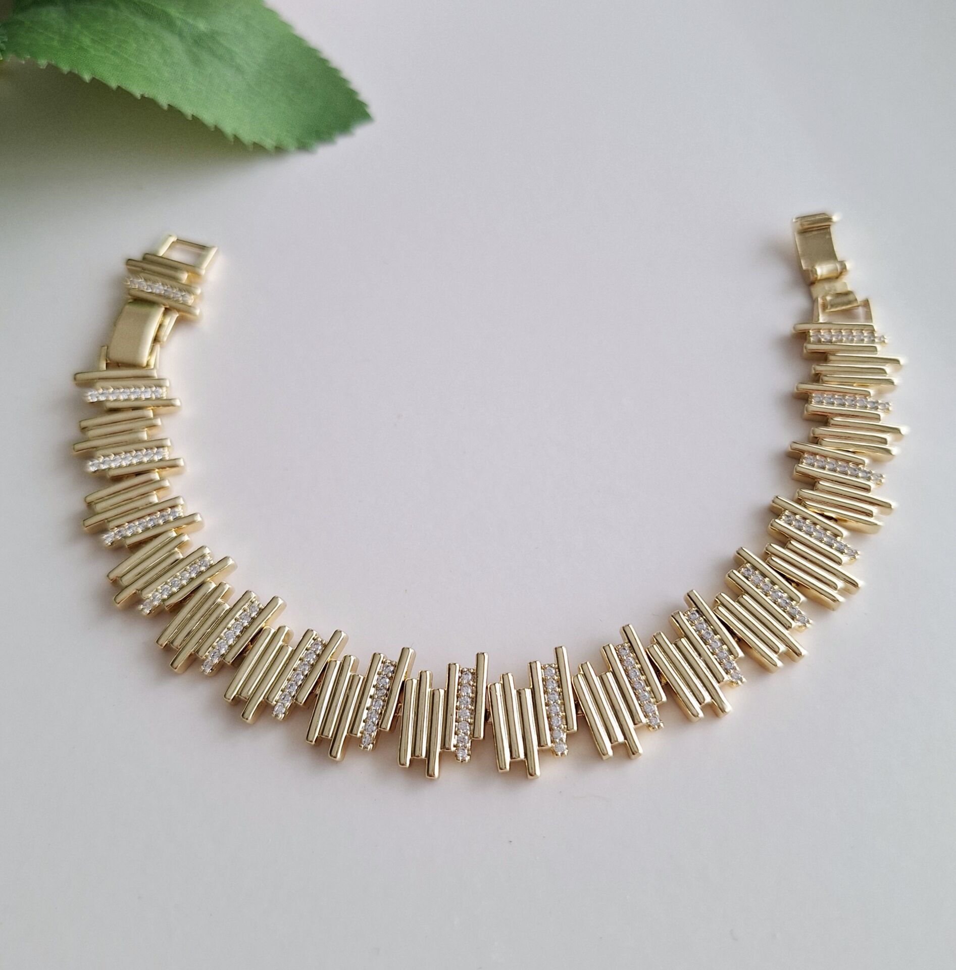 14 AYAR ALTIN RENGİ XUPİNG BİLEKLİK