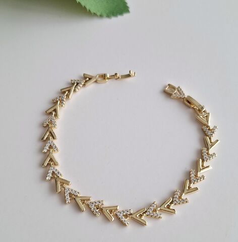 14 AYAR ALTIN RENGİ XUPİNG BİLEKLİK