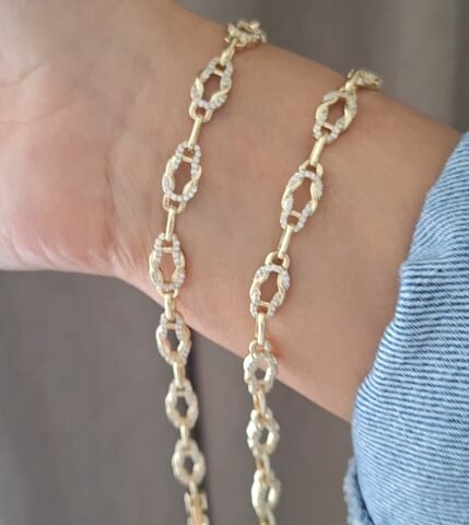 14 K ALTIN RENGİ XUPİNG BİLEKLİK