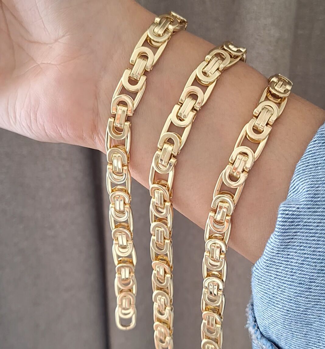 14 K ALTIN RENGİ TAŞSIZ XUPİNG BİLEKLİK