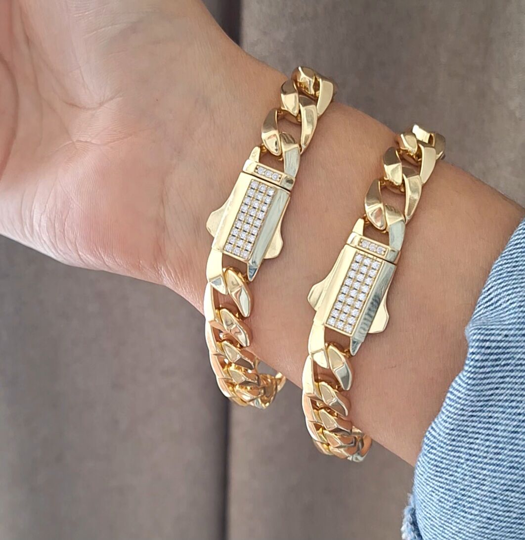 14 K ALTIN RENGİ XUPİNG GURMET BİLEKLİK