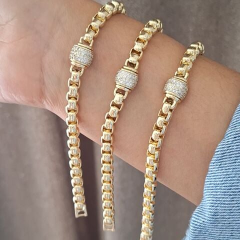 14 K ALTIN RENGİ XUPİNG BİLEKLİK