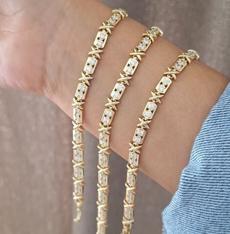 14 K ALTIN RENGİ XUPİNG BİLEKLİK