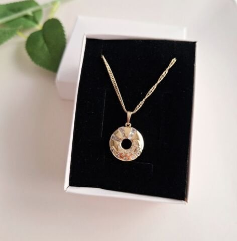 14 K ALTIN RENGİ XUPİNG KOLYE 45 CM