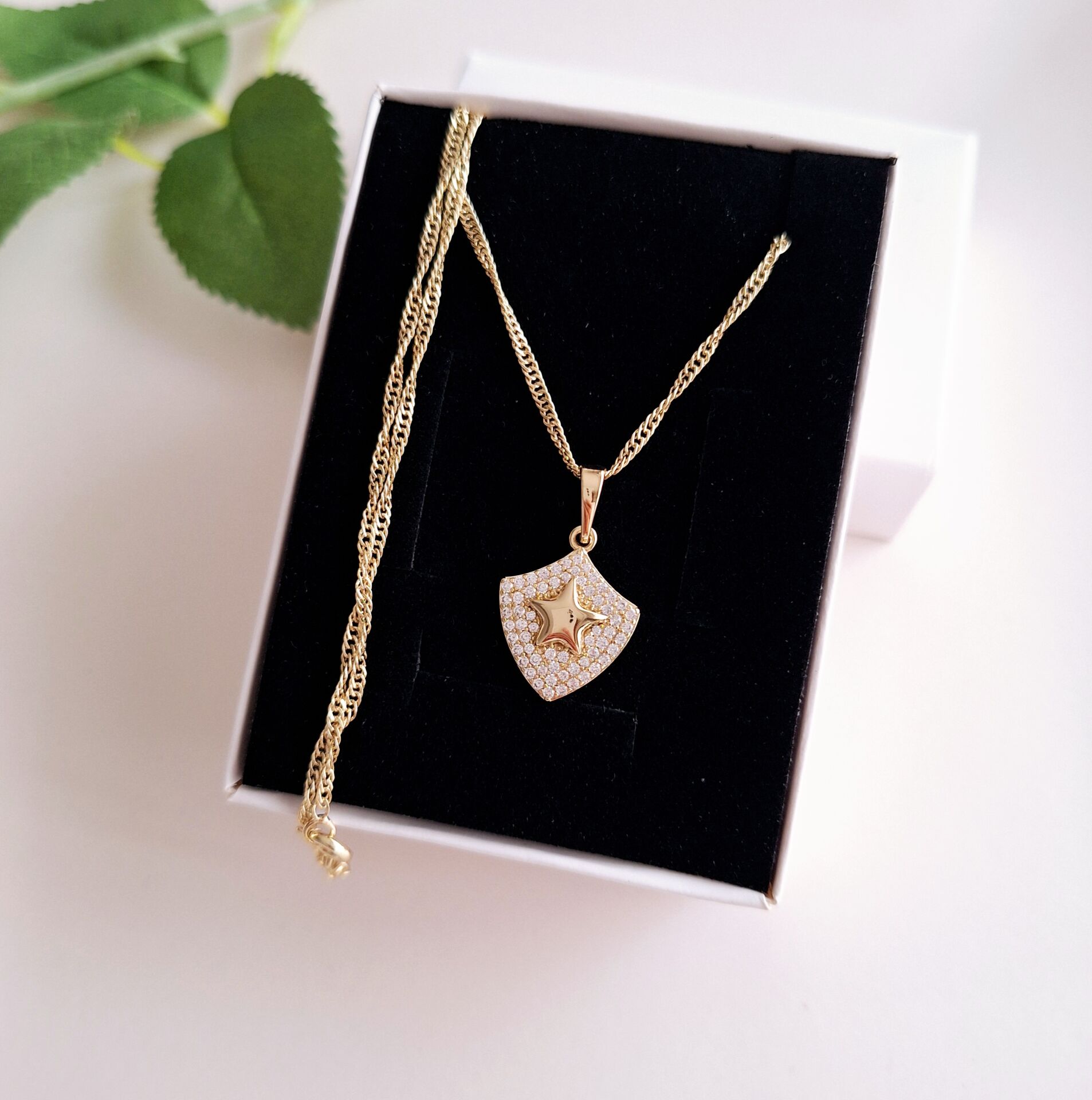 14 K ALTIN RENGİ XUPİNG KOLYE 45 CM